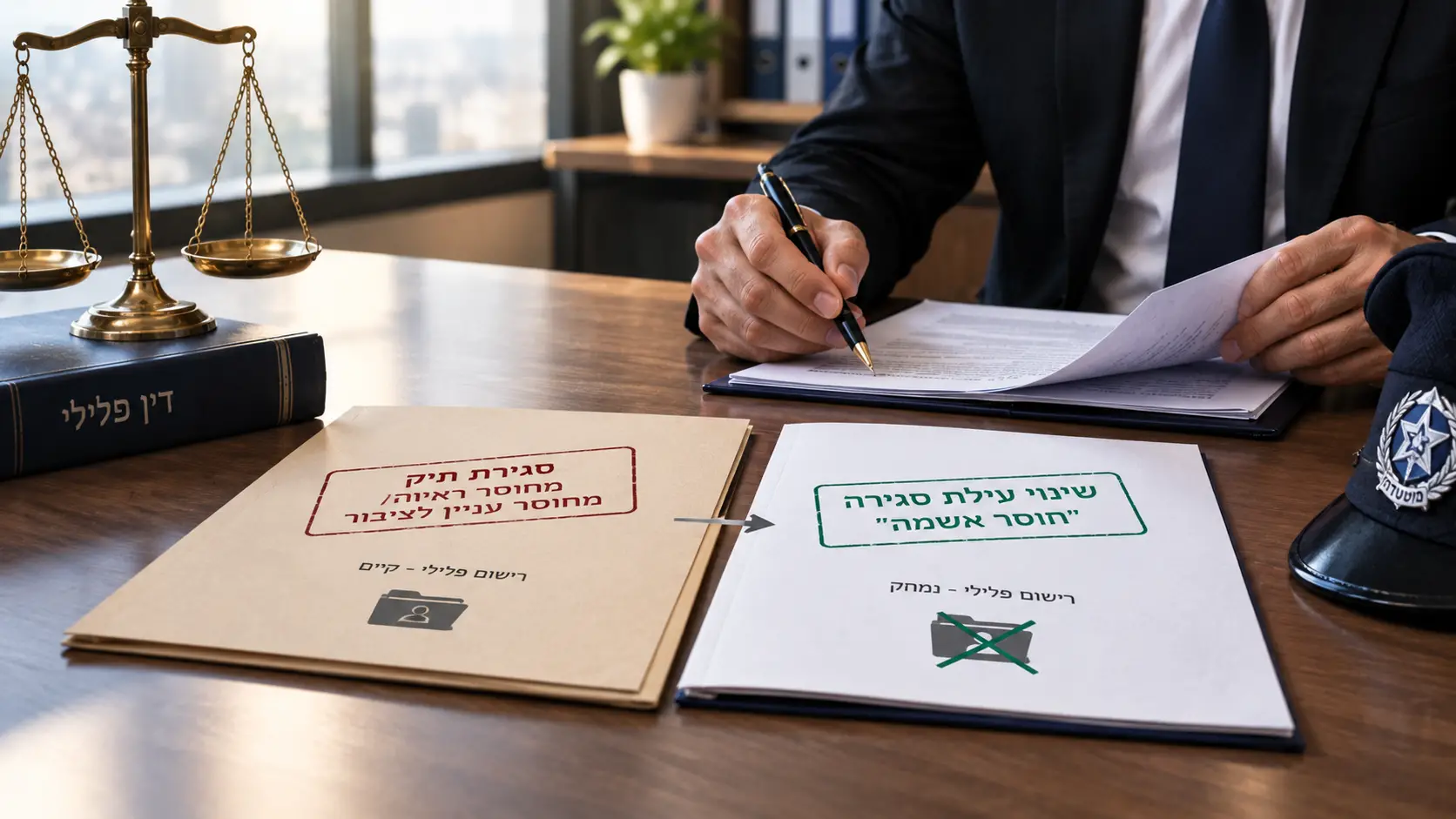 שינוי עילת סגירת תיק